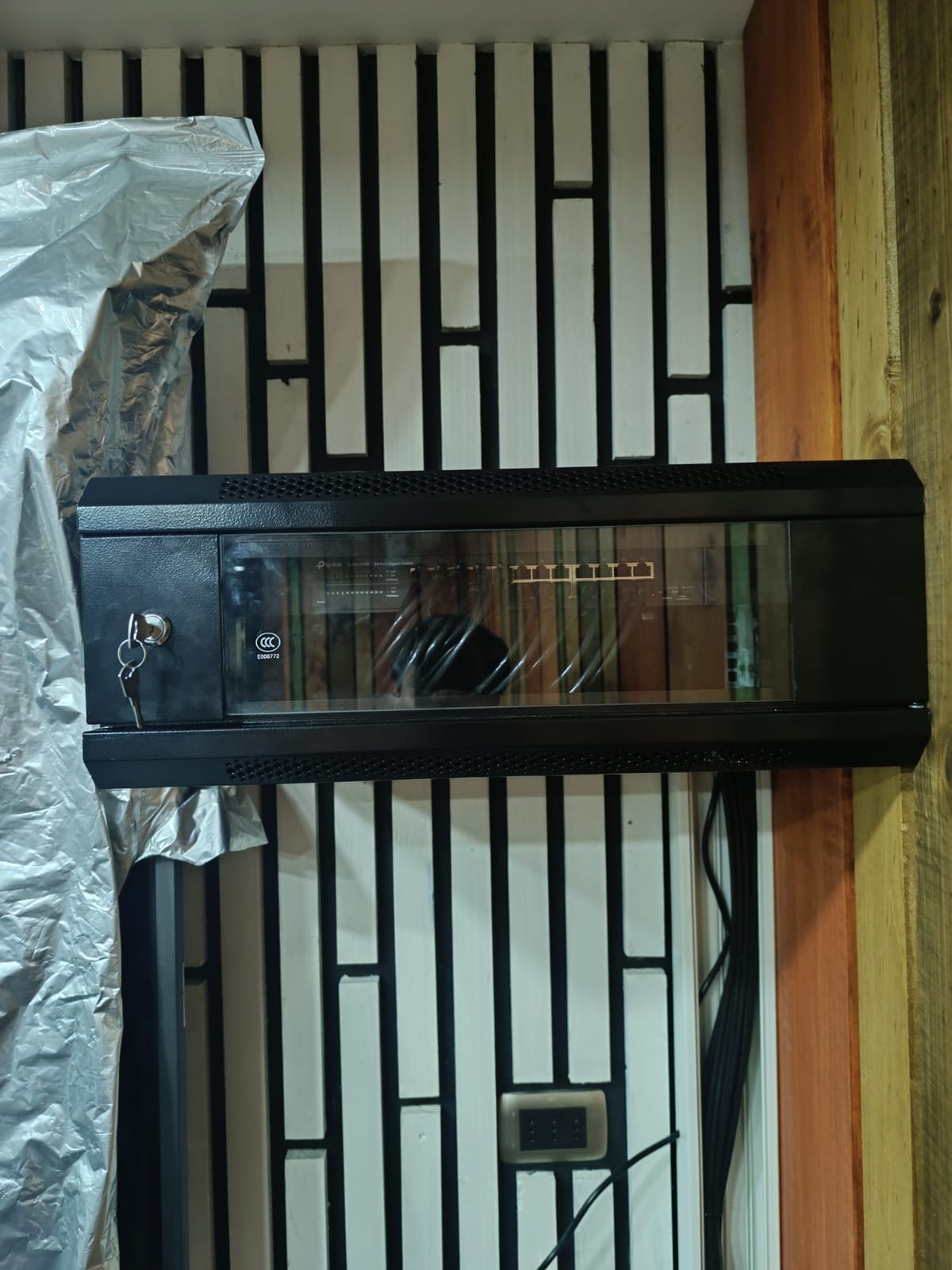 Rack de red instalado